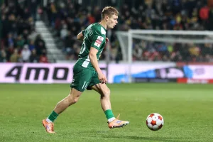 Krzysztof Kurowski podczas meczu