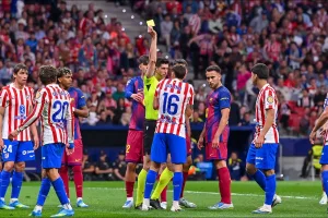 Zawodnicy Barcelony i Atletico