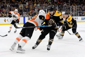 NHL Flyers Bruins Pastrnak