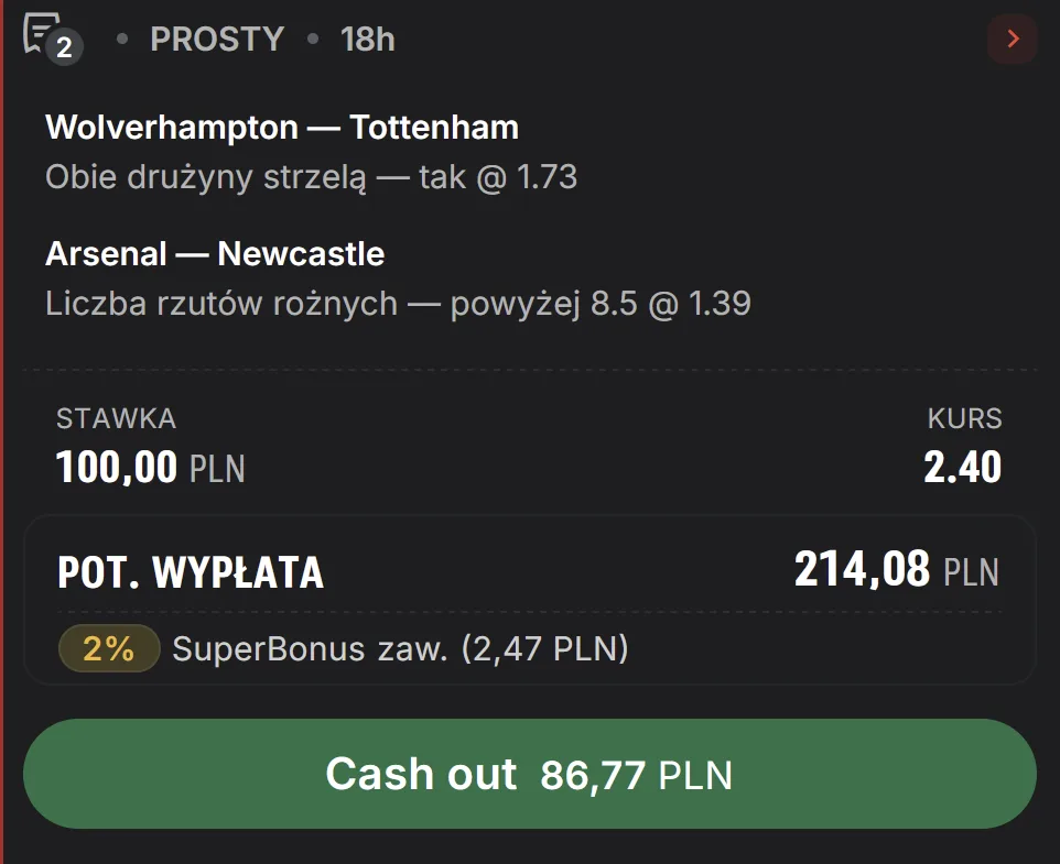 propozycja kuponu Superbet