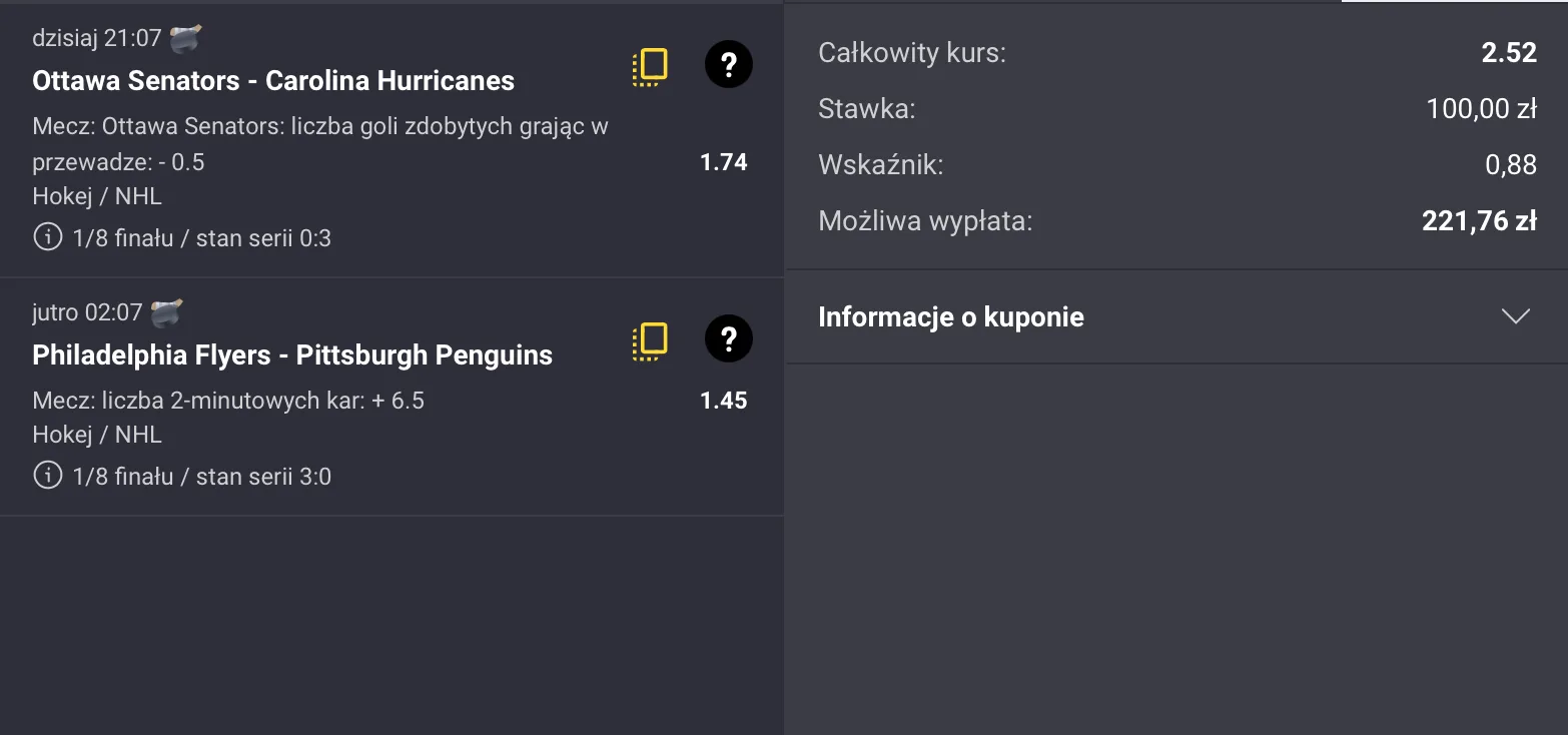 kupon fortuna nhl