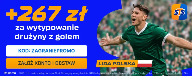STS bonus na drużynę z golem w 1. lidze