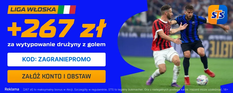 Baner STS na wytypowanie drużyny z golem w Serie A