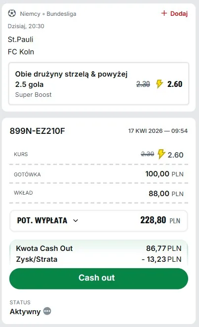 Kupon Superbet Bundesliga 17.04.