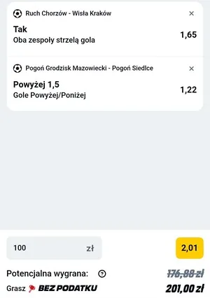 Kupon Betclic Zagranie