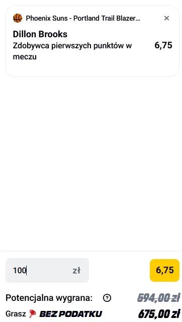 Kupon NBA w Betclic w dniu 14.04.2026