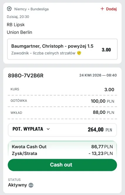 Kupon Superbet Bundesliga 24.04.