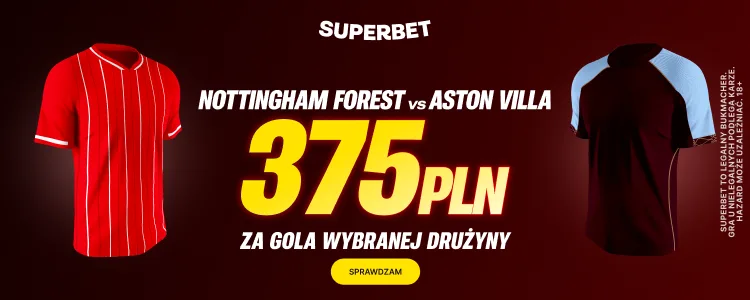 Baner Superbet na Nottingham - Aston Villa