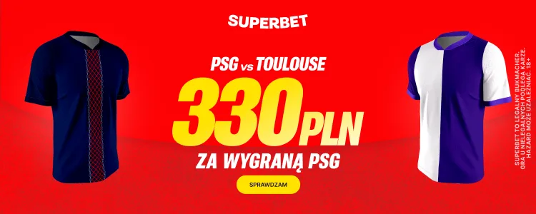 Superbet baner na PSG - Toulouse