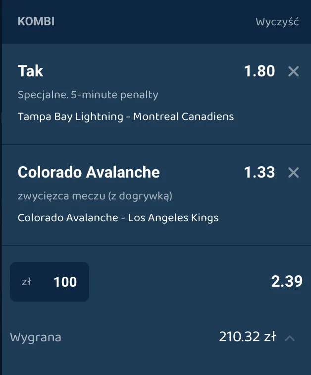 kupon lebull nhl