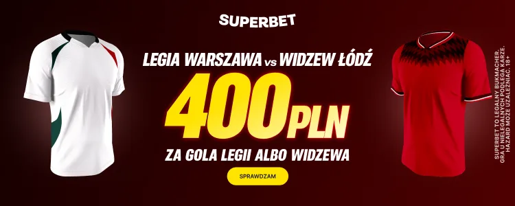 Superbet baner na Legia - Widzew