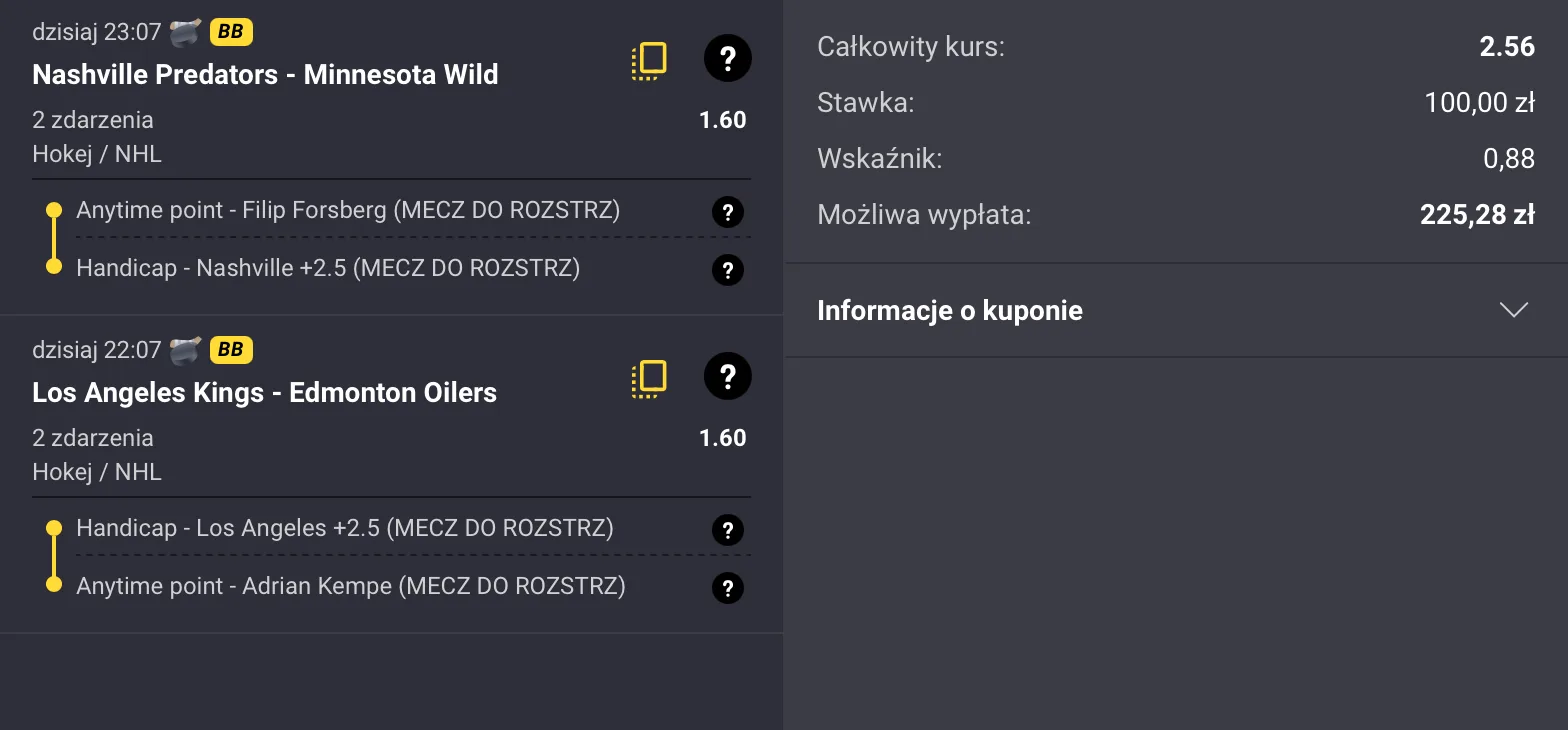 kupon fortuna nhl