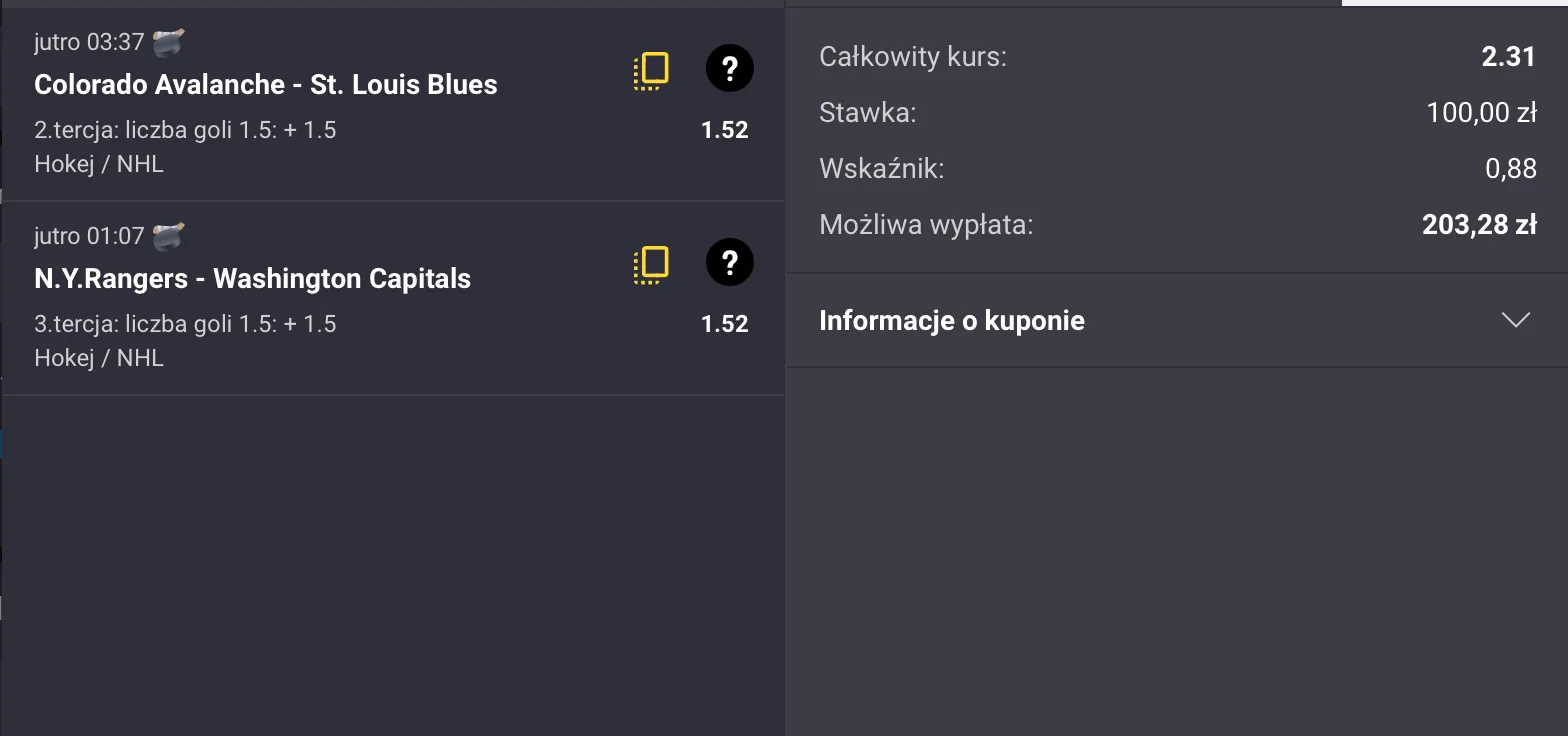 kupon fortuna nhl