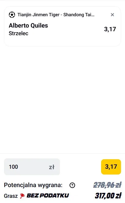 Kupon Betclic Chiny 21.04.