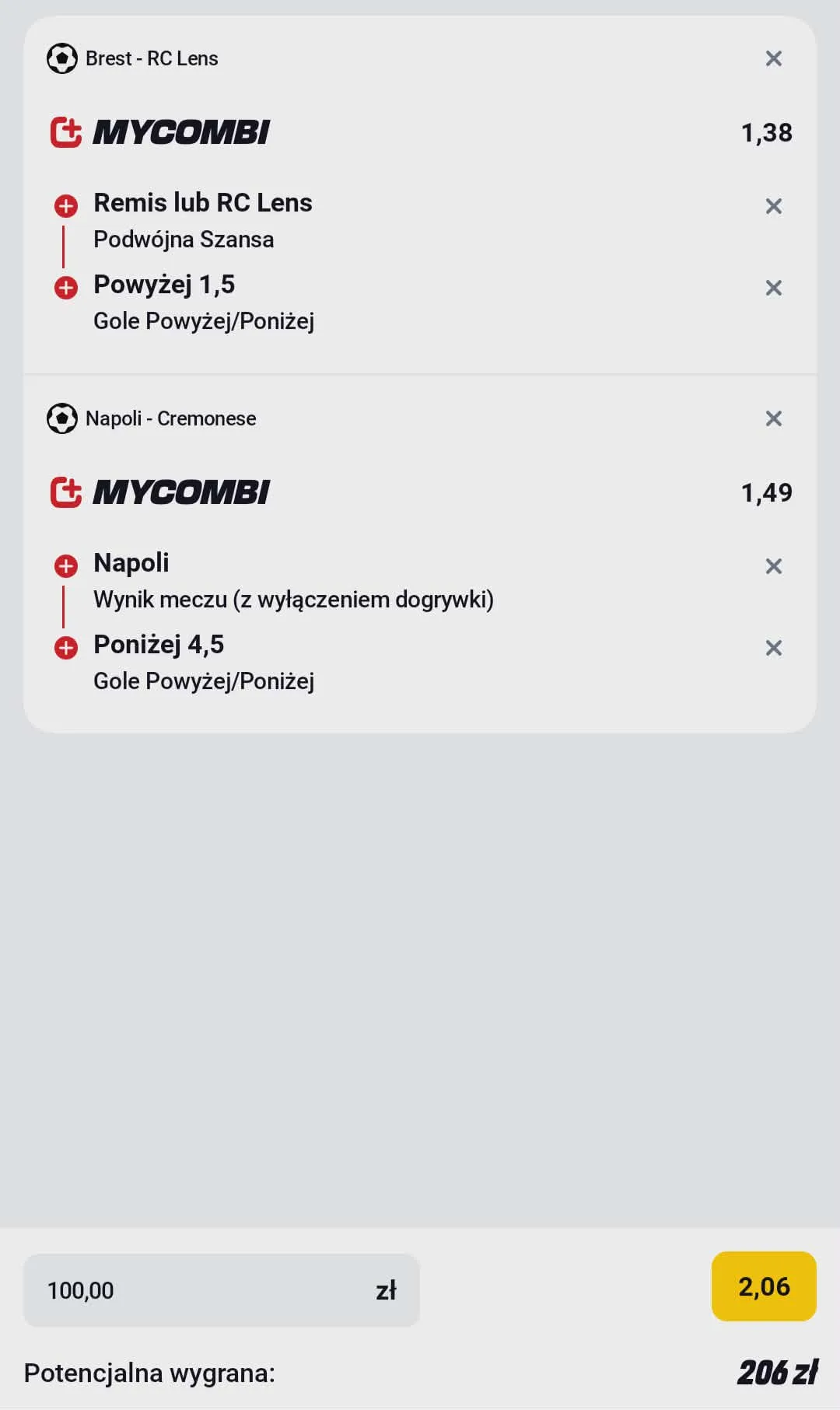 Kupon double Serie A, Ligue 1, 24.04.2026