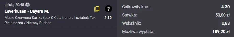 Kupon czerwona kartka 22.04.