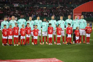 Drużyna Austrii przed meczem