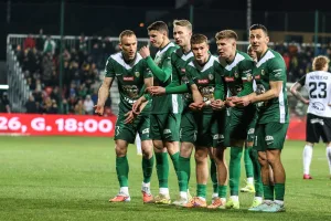 Drużyna Śląska po bramce
