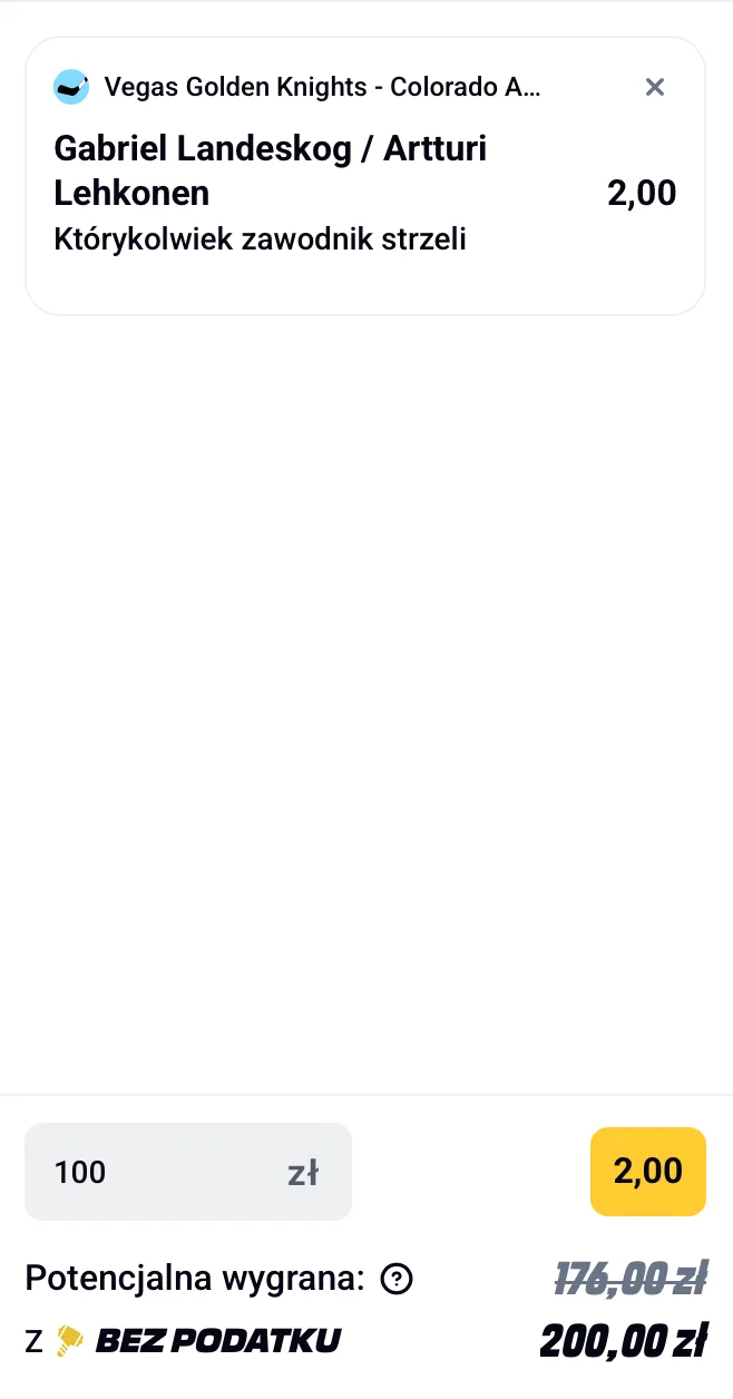 kupon nhl betclic