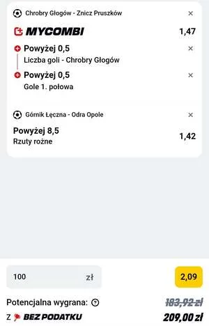 Kupon Betclic Zagranie