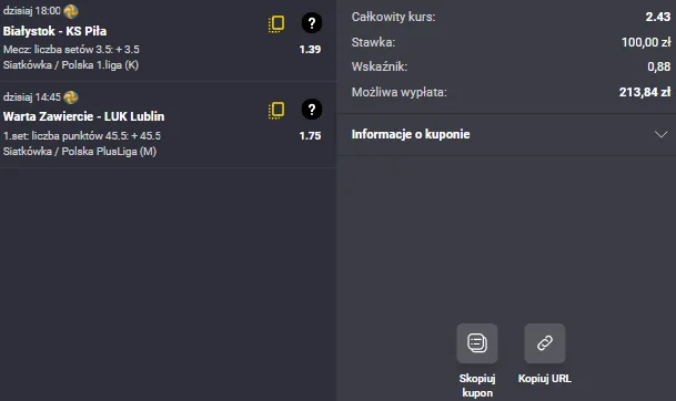 kupon-double-fortuna-bialystok-pila-warta-zawiercie-bogdanka-luk-lublin