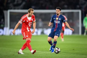Zawodnicy PSG i Bayernu