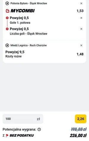 Kupon Betclic Zagranie