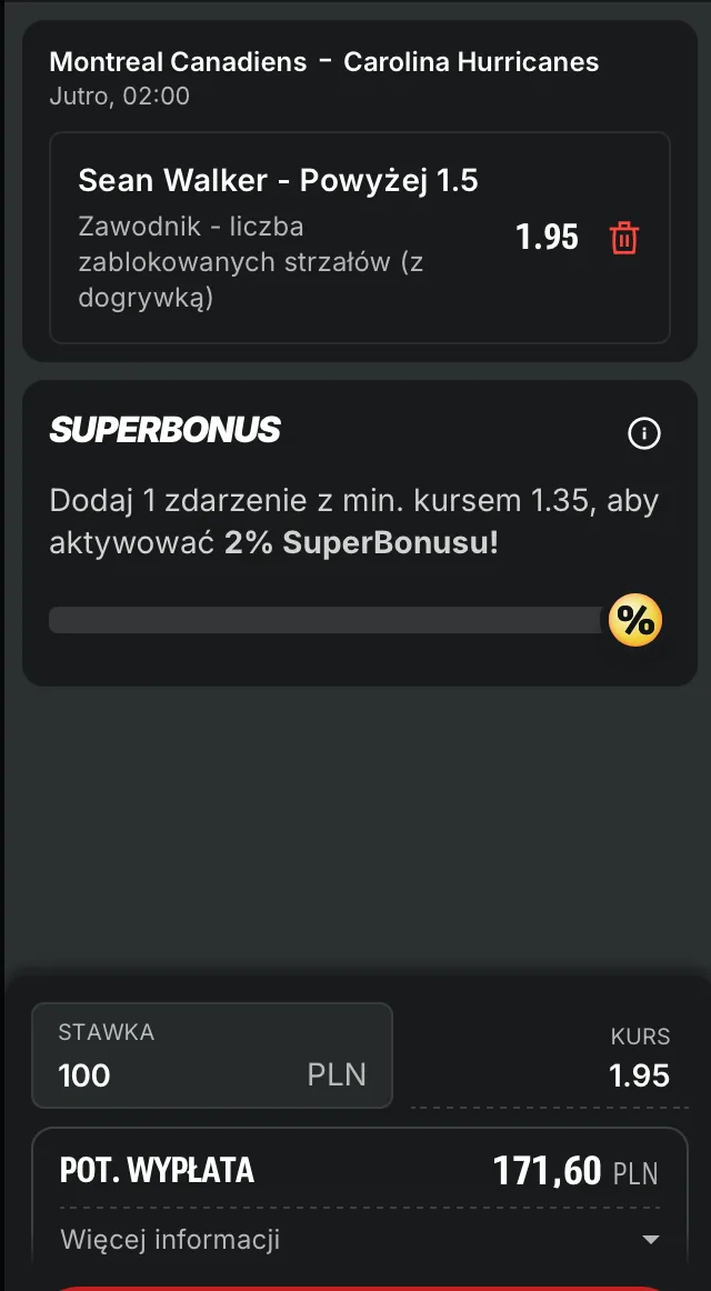 kupon superbet nhl