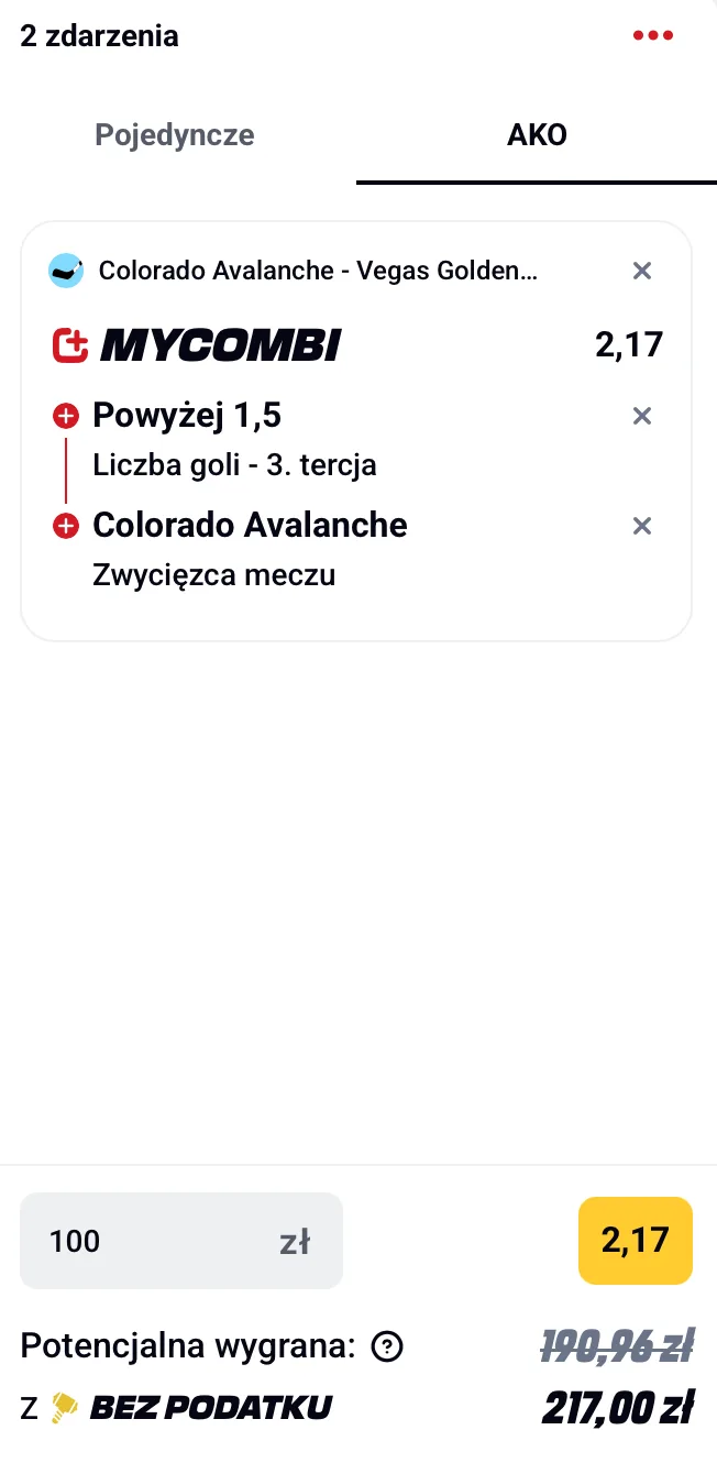 kupon betclic nhl