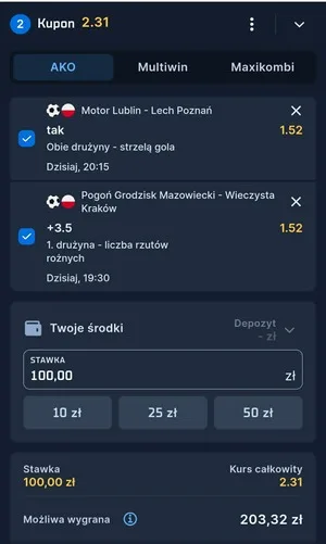 Kupon STS Zagranie