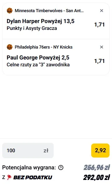 kupon NBA 08_05_2026 w Betclic