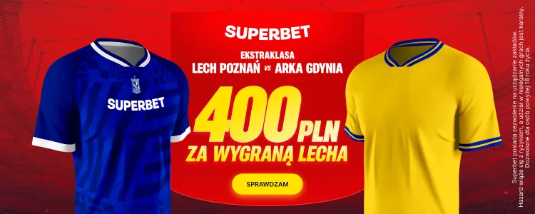 Superbet baner na Lech Poznań - Arka
