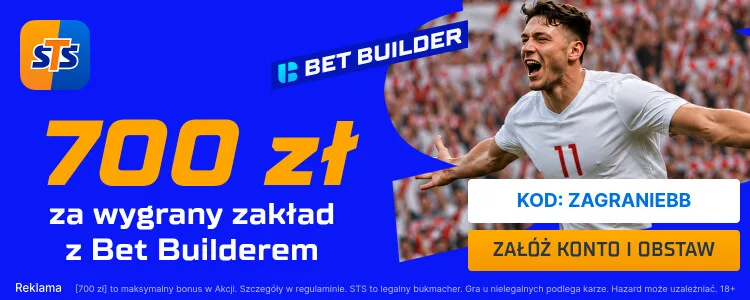 STS baner na Bet Builder Polska - Ukraina