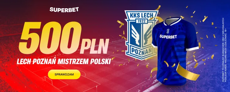 Superbet baner na Lecha Poznań