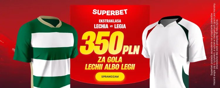 Superbet baner na Lechia - Legia