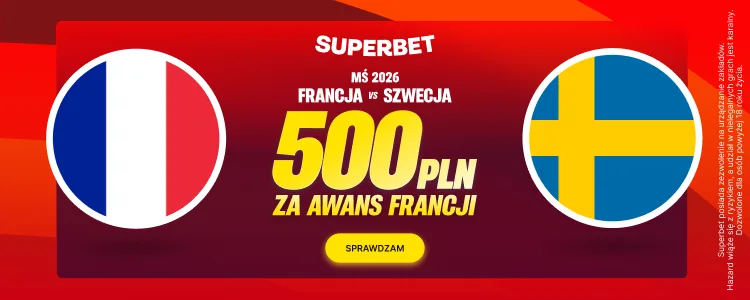 Superbet baner na Francja - Szwecja