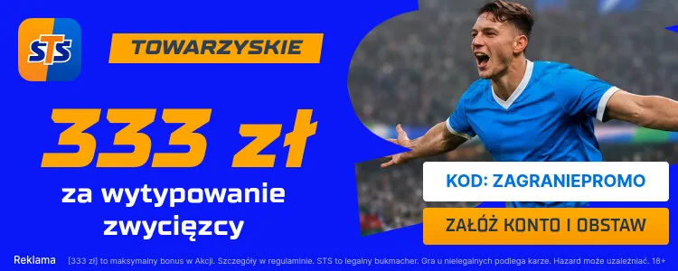 Zwycięzca meczów towarzyskich baner STS
