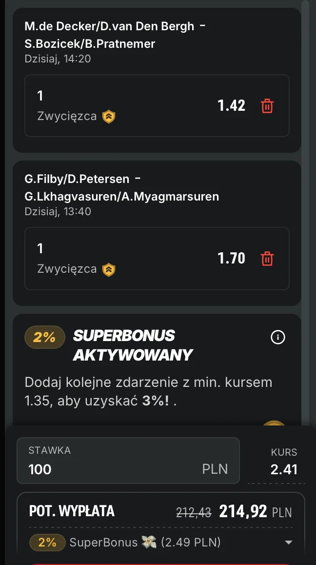 kupon darts superbet