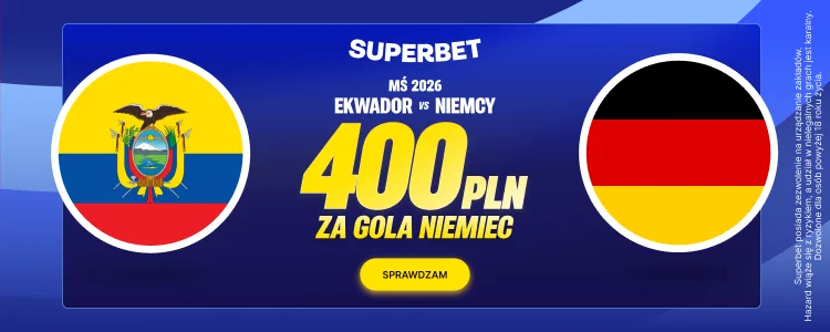 Superbet baner na Ekwador - Niemcy