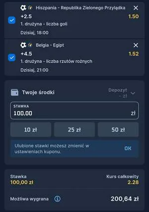 Kupon STS Zagranie