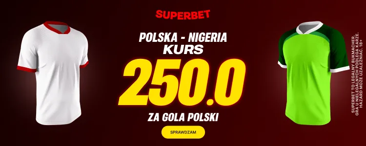 Superbet baner na Polska - Nigeria