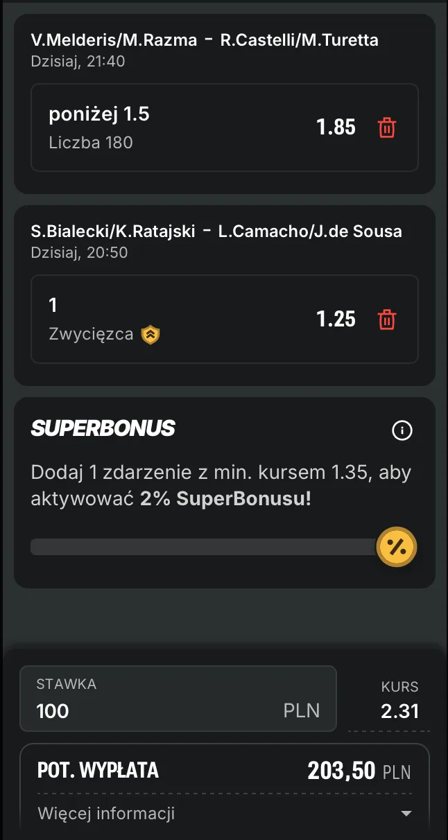 kupon superbet darts
