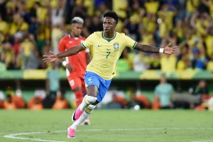 Vinicius Junior radość z gola