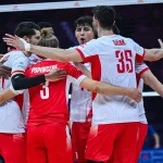 Zawodnicy Polski w trakcie meczu z Argentyną w siatkówke