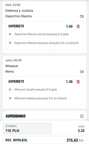 Kupon Superbet Zagranie