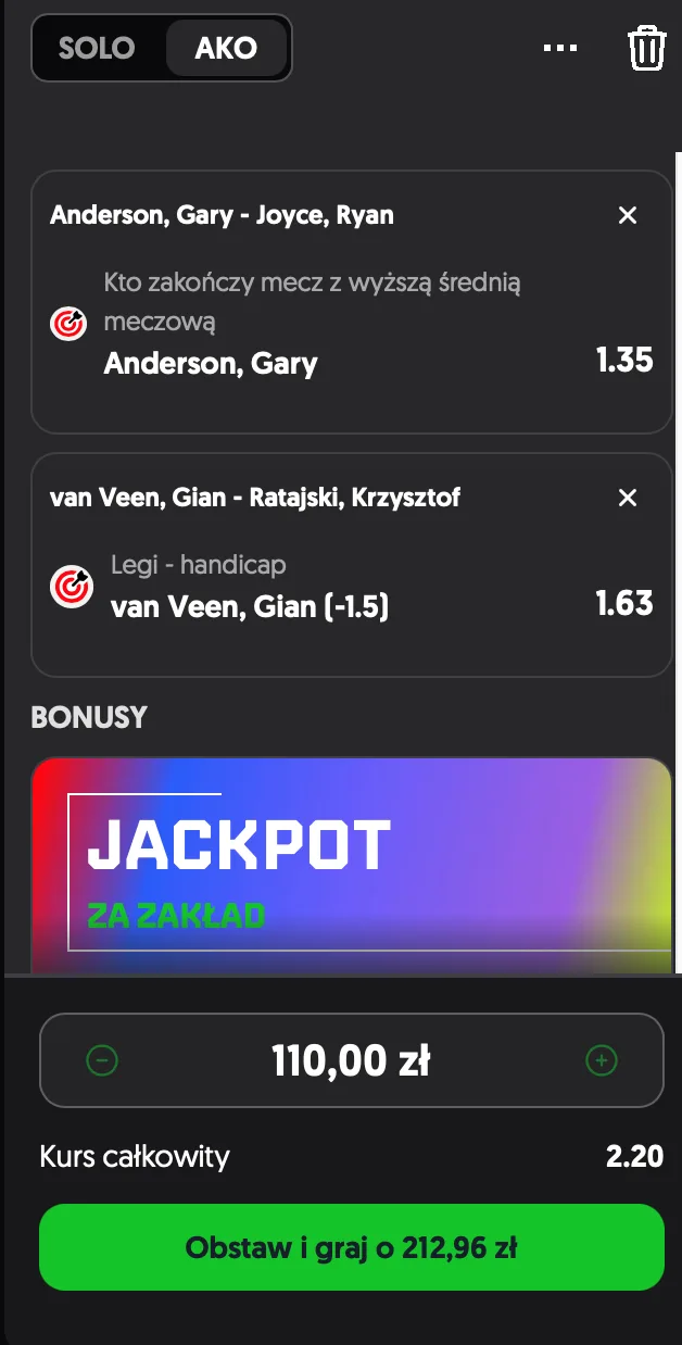 kupon totalbet darts