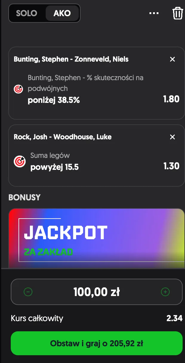 kupon totalbet darts
