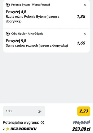 Kupon Betclic Zagranie