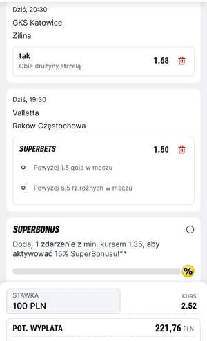 Kupon Superbet Zagranie