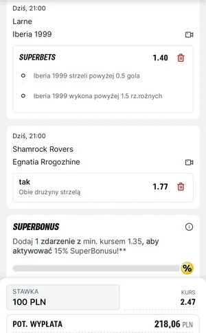 Kupon Superbet Zagranie